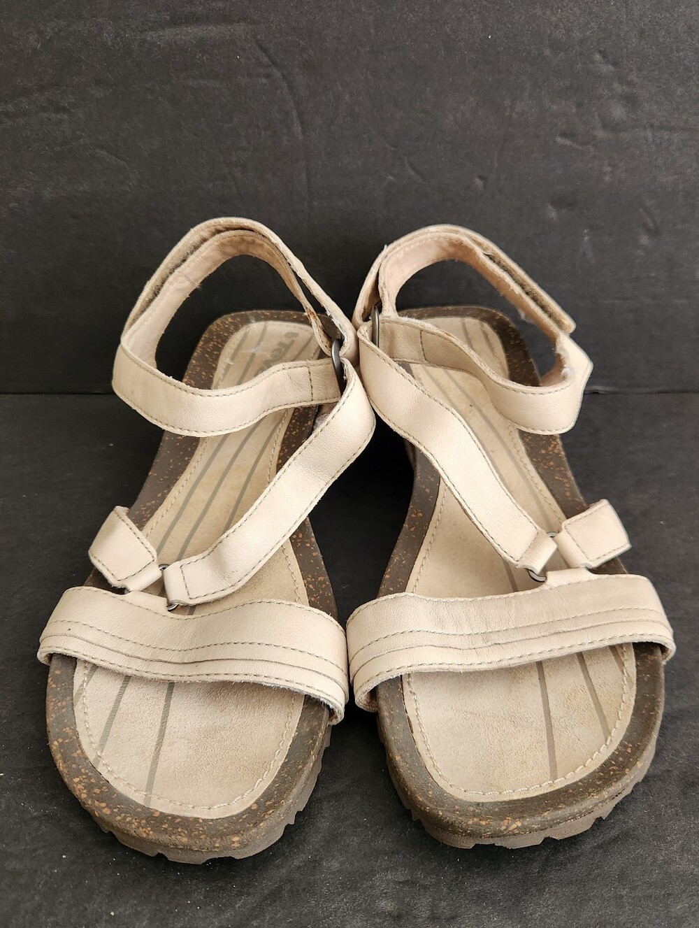 Teva Ysidro Universal Wedge Taupe Sand Sandals Women's Size 9.5